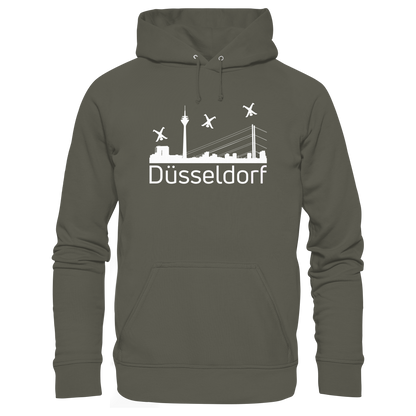 Skyline - Düsseldorf White - Organic Basic Hoodie