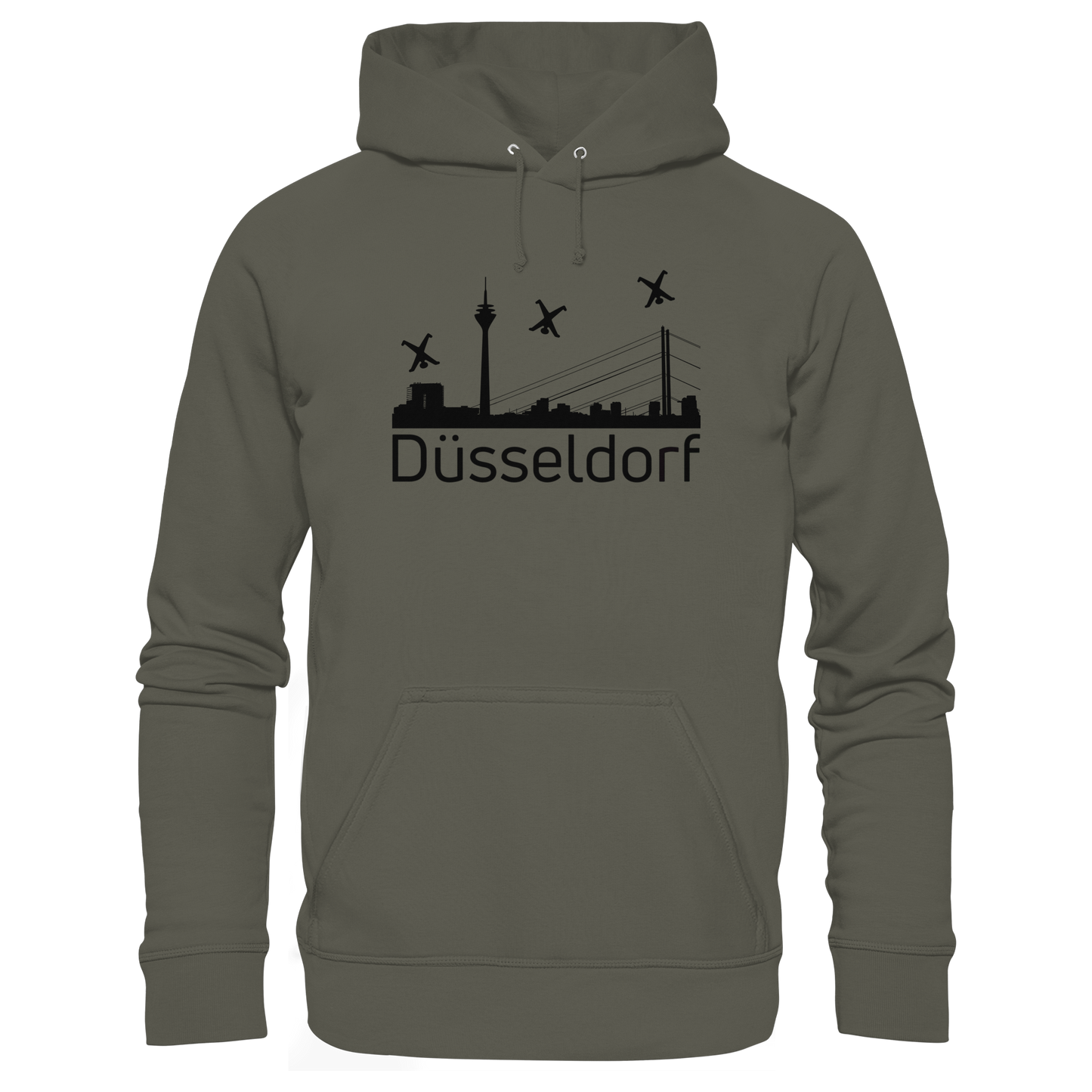 Skyline - Düsseldorf Black - Organic Basic Hoodie