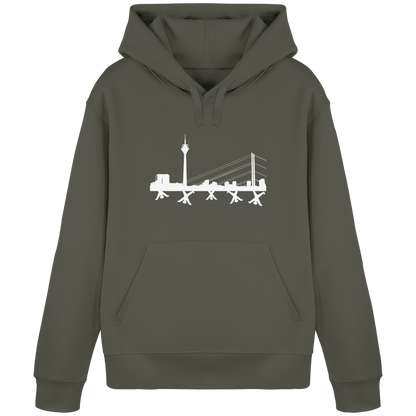 Skyline - White - Organic Basic Hoodie