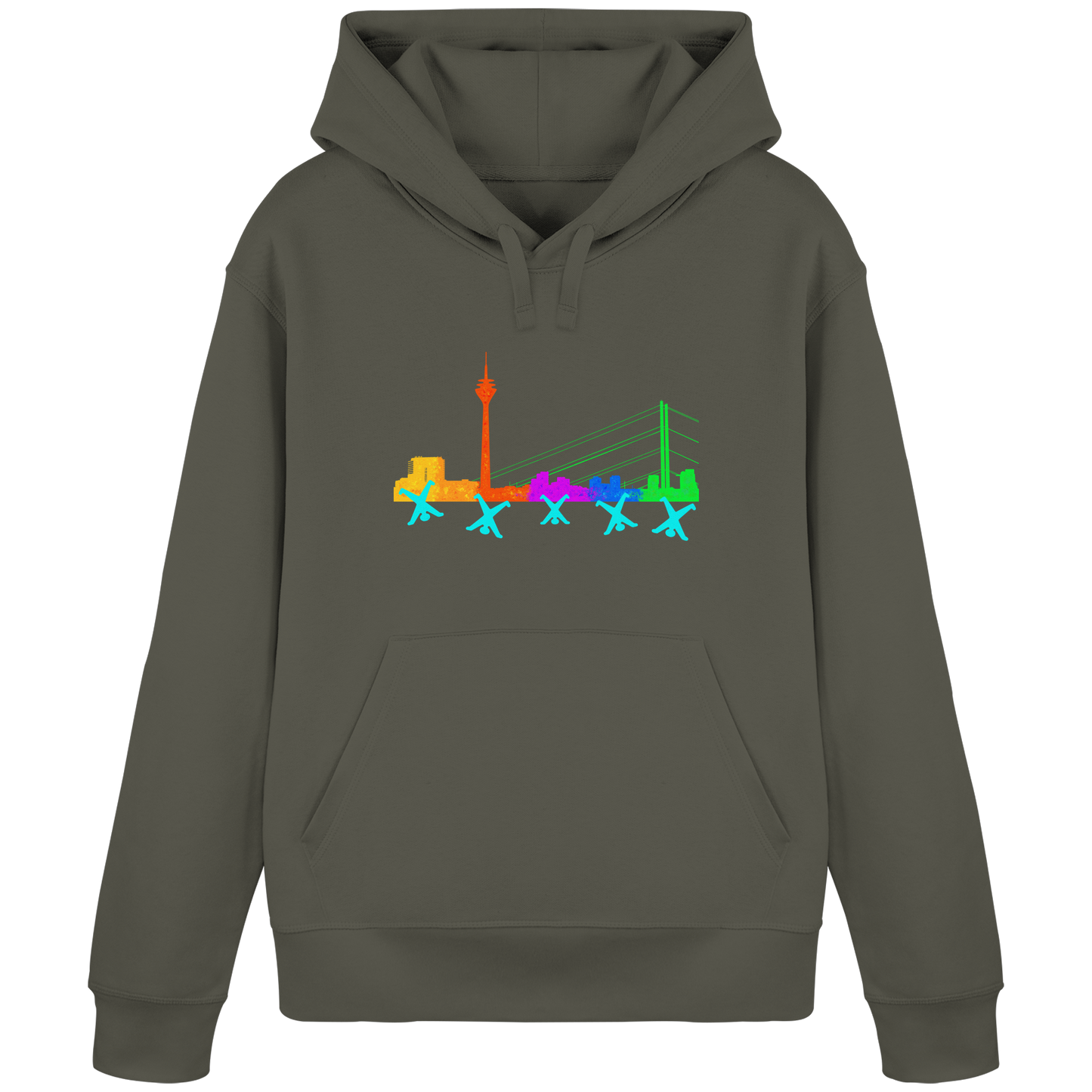 Skyline - Rainbow - Organic Basic Hoodie