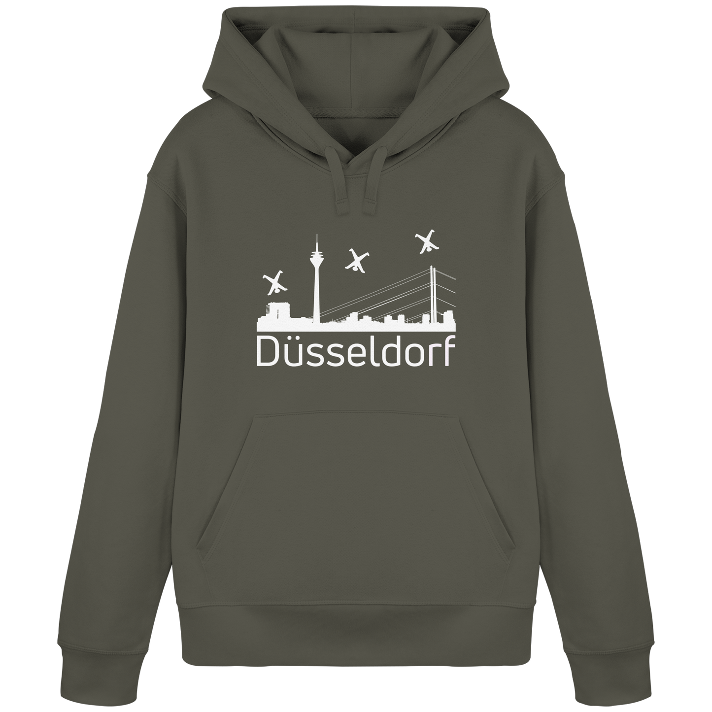 Skyline - Düsseldorf White - Organic Basic Hoodie