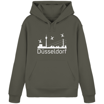 Skyline - Düsseldorf White - Organic Basic Hoodie