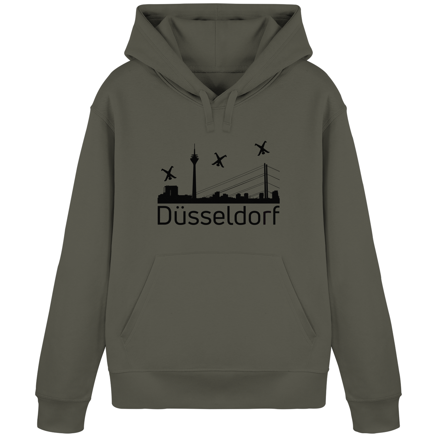 Skyline - Düsseldorf Black - Organic Basic Hoodie