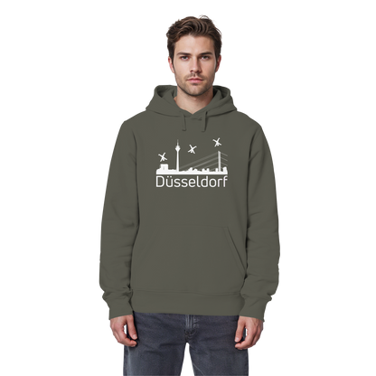 Skyline - Düsseldorf White - Organic Basic Hoodie