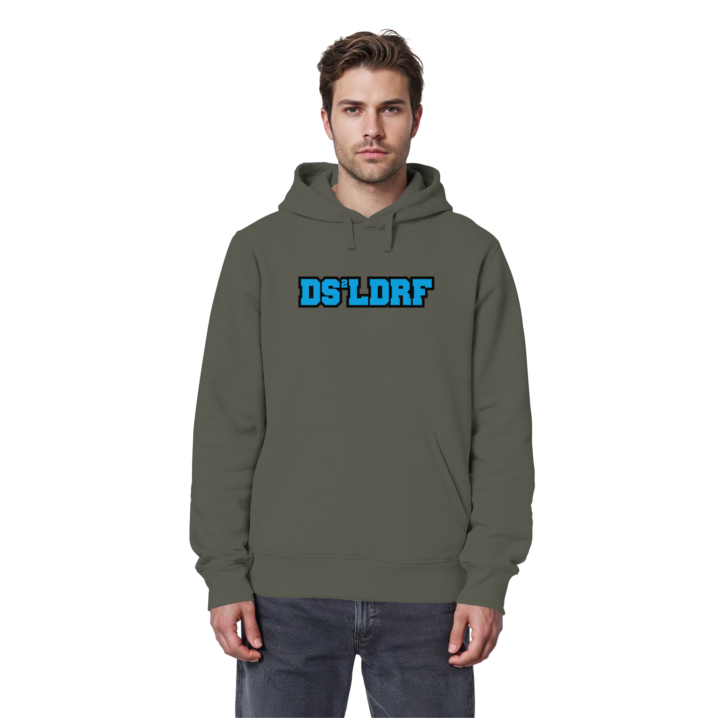 DS²LDRF - Blue Signal Drop - Organic Basic Hoodie