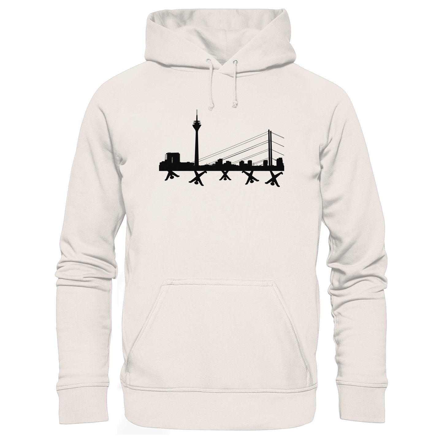Skyline - Black - Organic Basic Hoodie