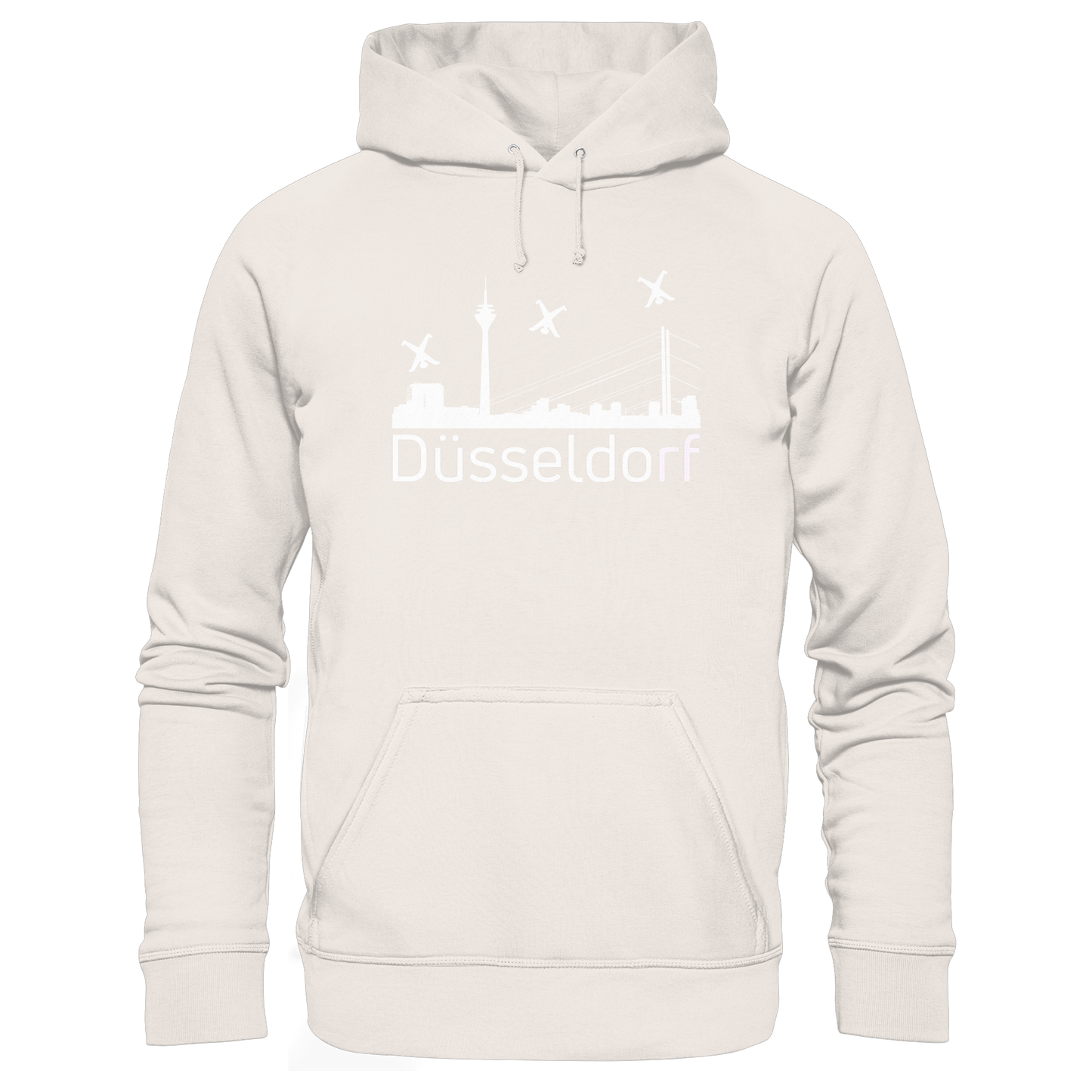 Skyline - Düsseldorf White - Organic Basic Hoodie