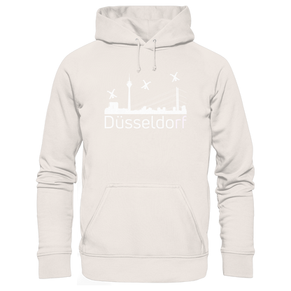 Skyline - Düsseldorf White - Organic Basic Hoodie