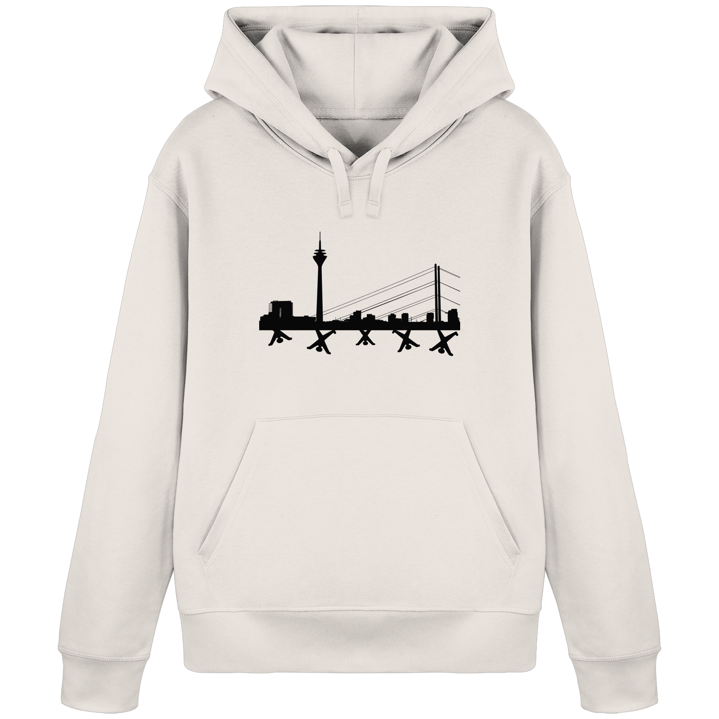 Skyline - Black - Organic Basic Hoodie