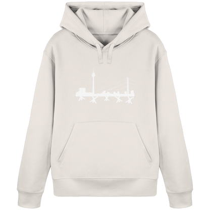 Skyline - White - Organic Basic Hoodie