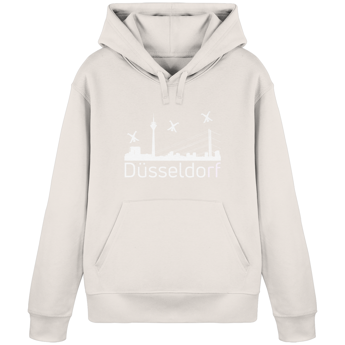 Skyline - Düsseldorf White - Organic Basic Hoodie