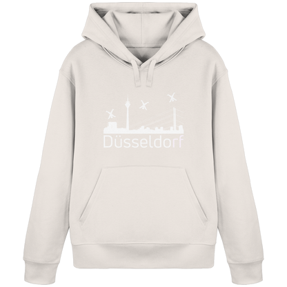 Skyline - Düsseldorf White - Organic Basic Hoodie