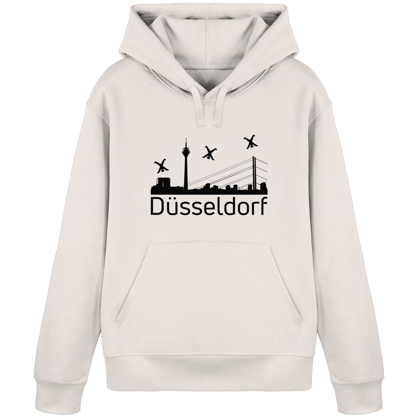 Skyline - Düsseldorf Black - Organic Basic Hoodie