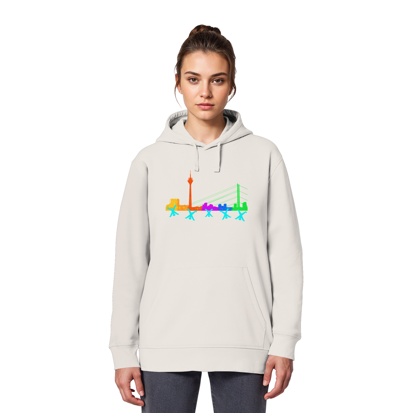 Skyline - Rainbow - Organic Basic Hoodie