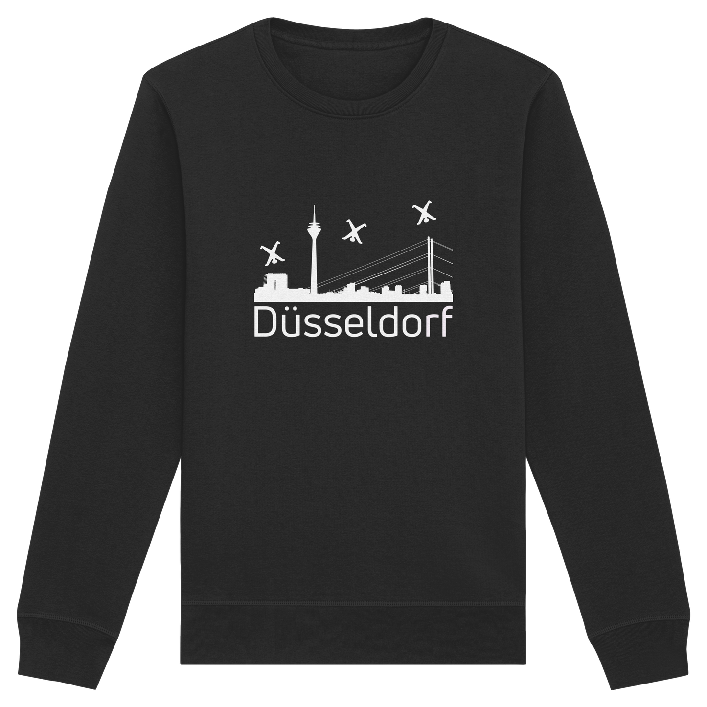 Skyline - Düsseldorf White - Organic Basic Unisex Sweatshirt