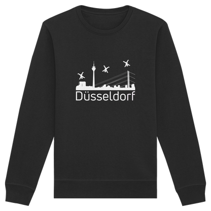 Skyline - Düsseldorf White - Organic Basic Unisex Sweatshirt