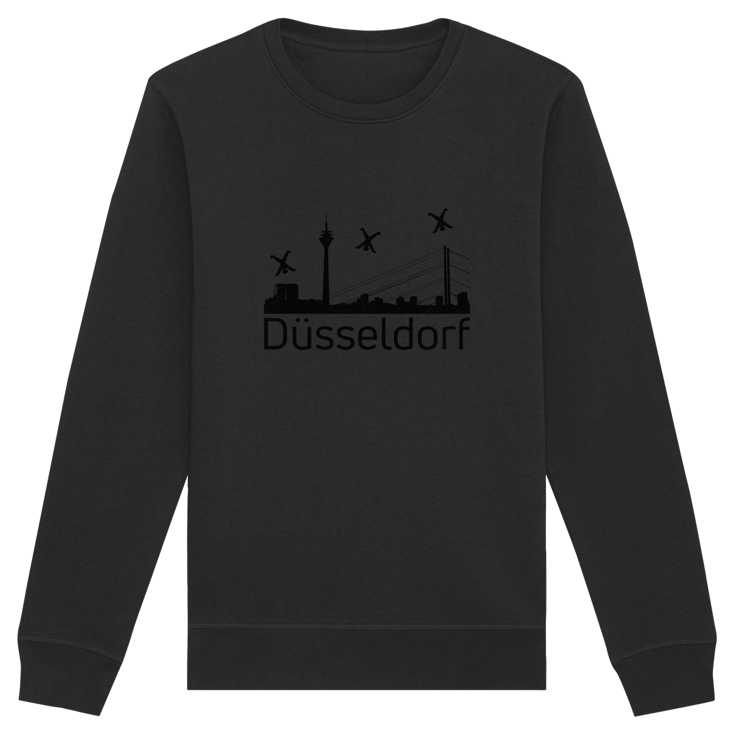 Skyline - Düsseldorf Black - Organic Basic Unisex Sweatshirt