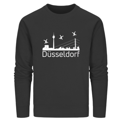 Skyline - Düsseldorf White - Organic Basic Unisex Sweatshirt