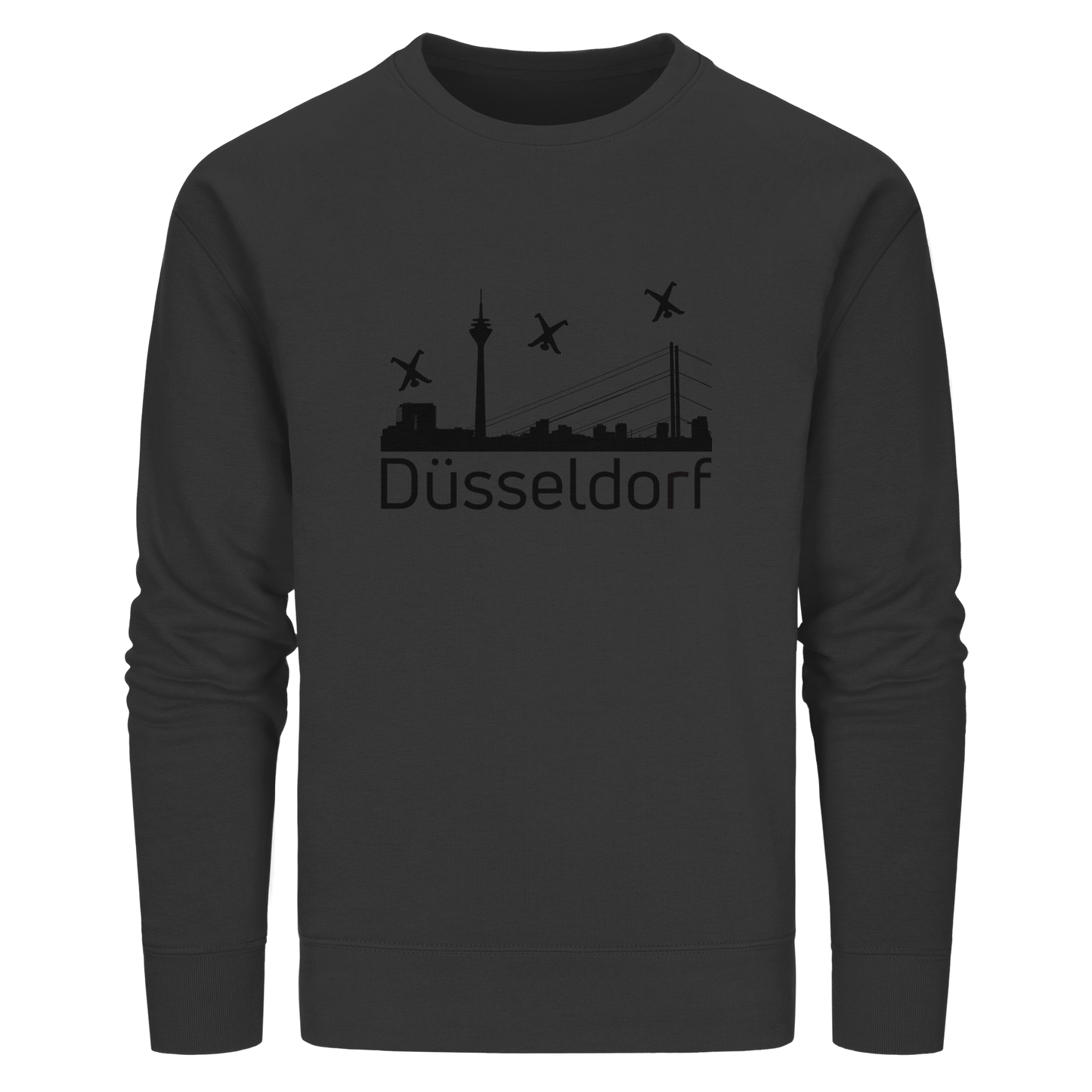Skyline - Düsseldorf Black - Organic Basic Unisex Sweatshirt