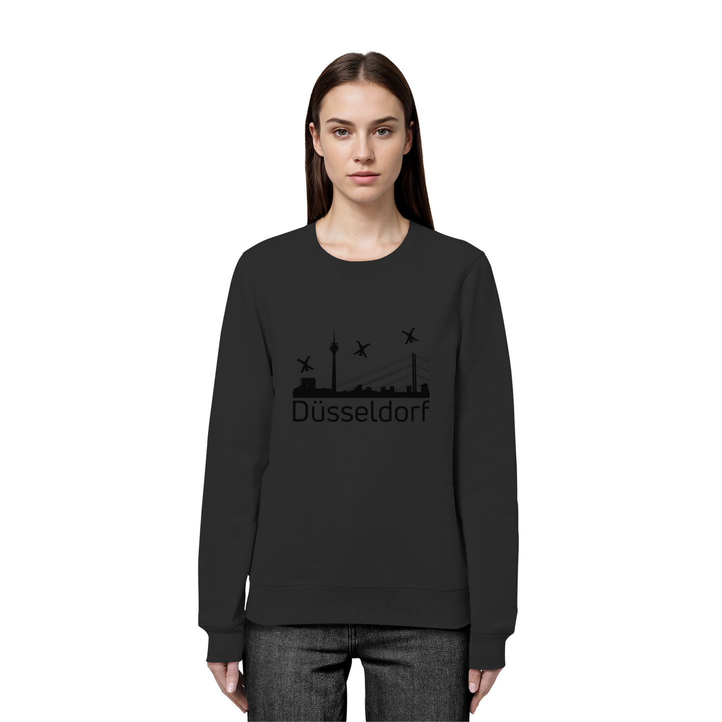 Skyline - Düsseldorf Black - Organic Basic Unisex Sweatshirt
