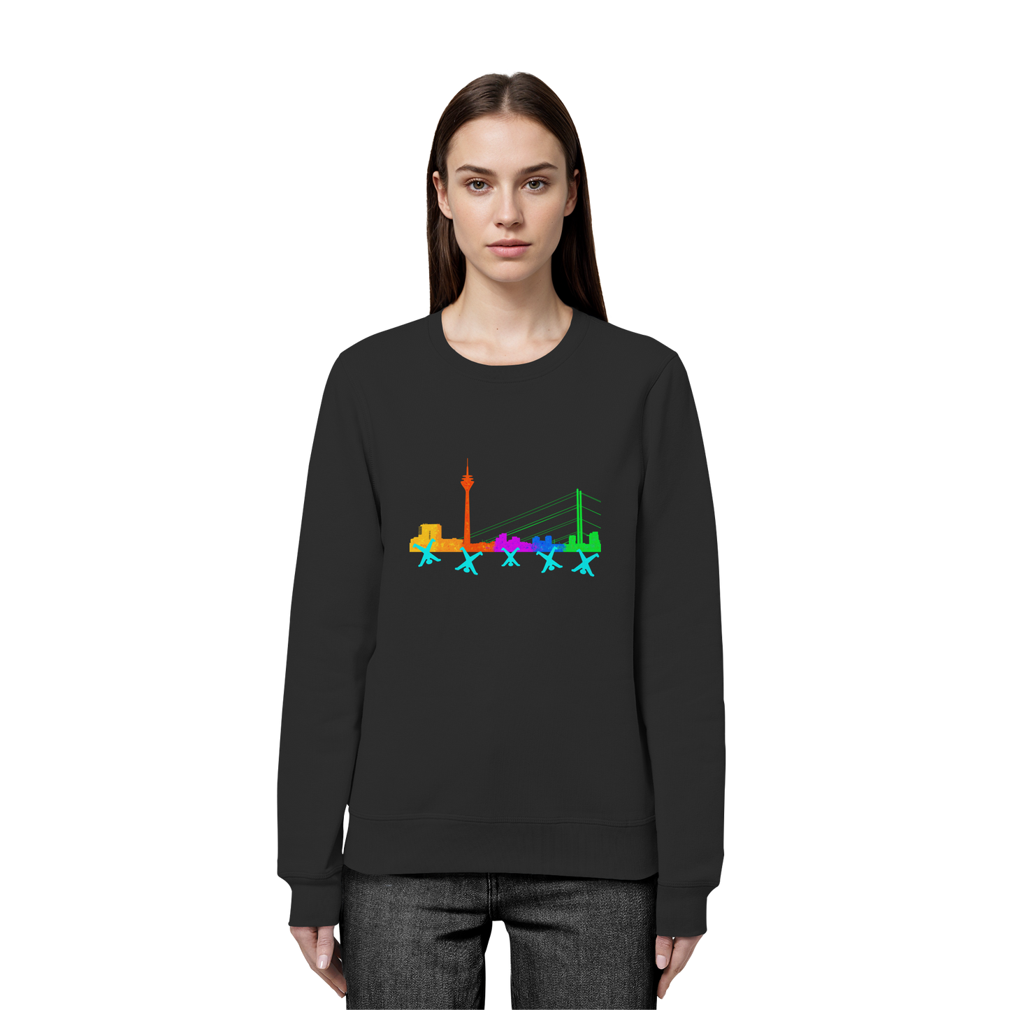 Skyline - Rainbow - Organic Basic Unisex Sweatshirt