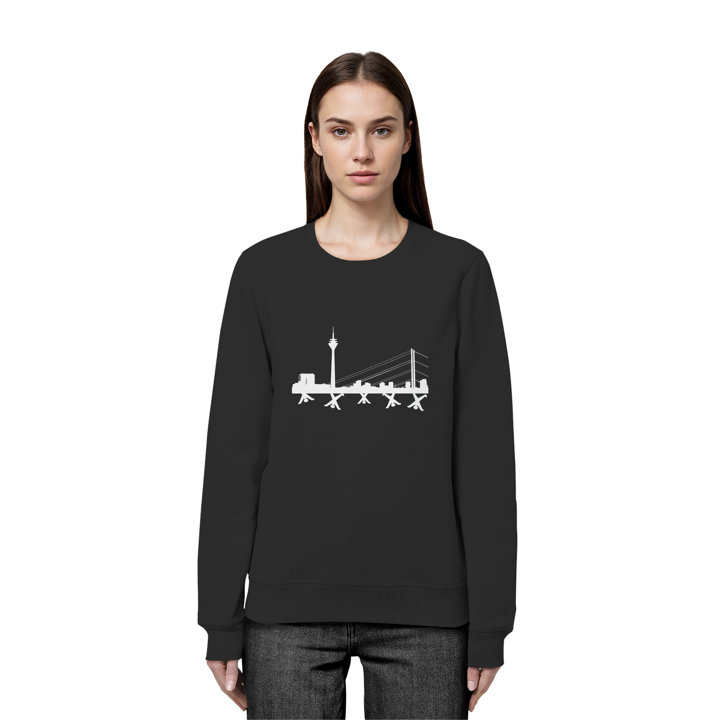 Skyline - White - Organic Basic Unisex Sweatshirt