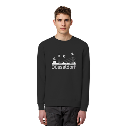 Skyline - Düsseldorf White - Organic Basic Unisex Sweatshirt