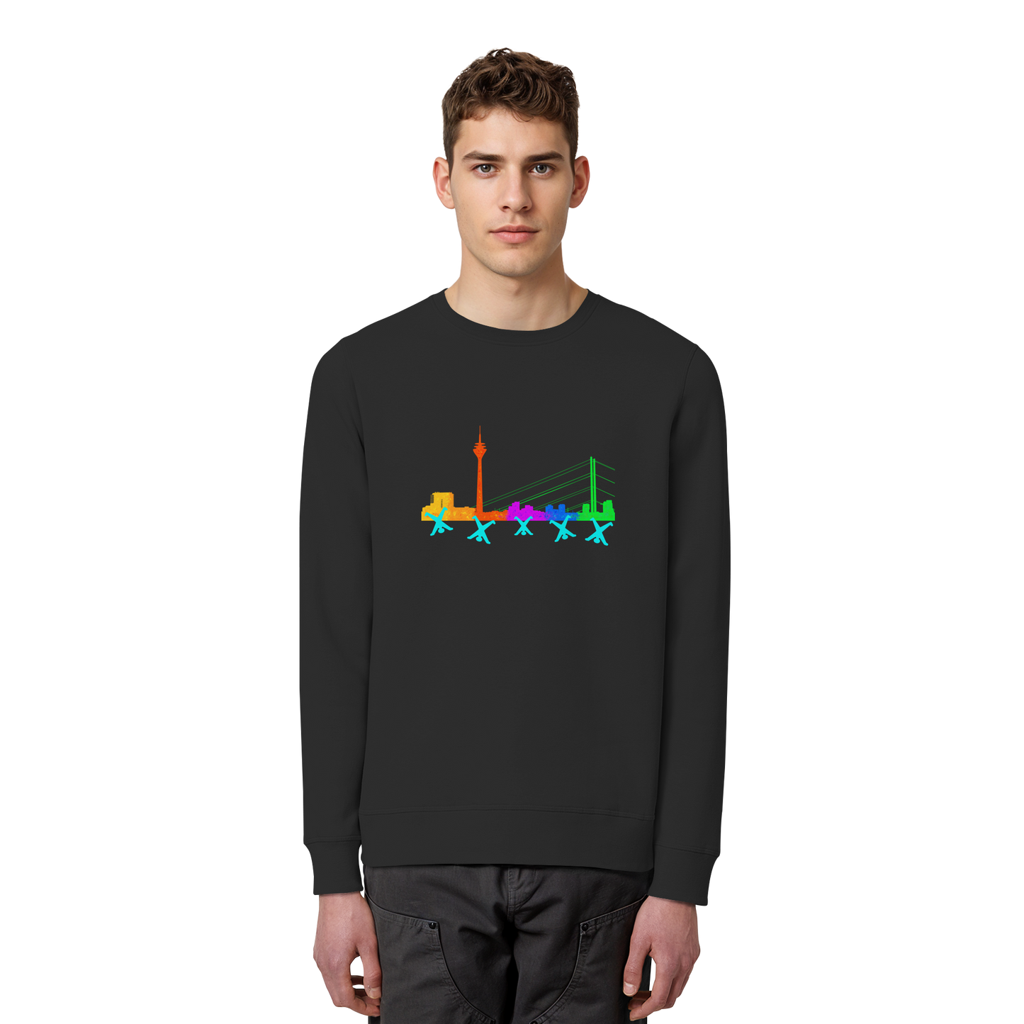 Skyline - Rainbow - Organic Basic Unisex Sweatshirt