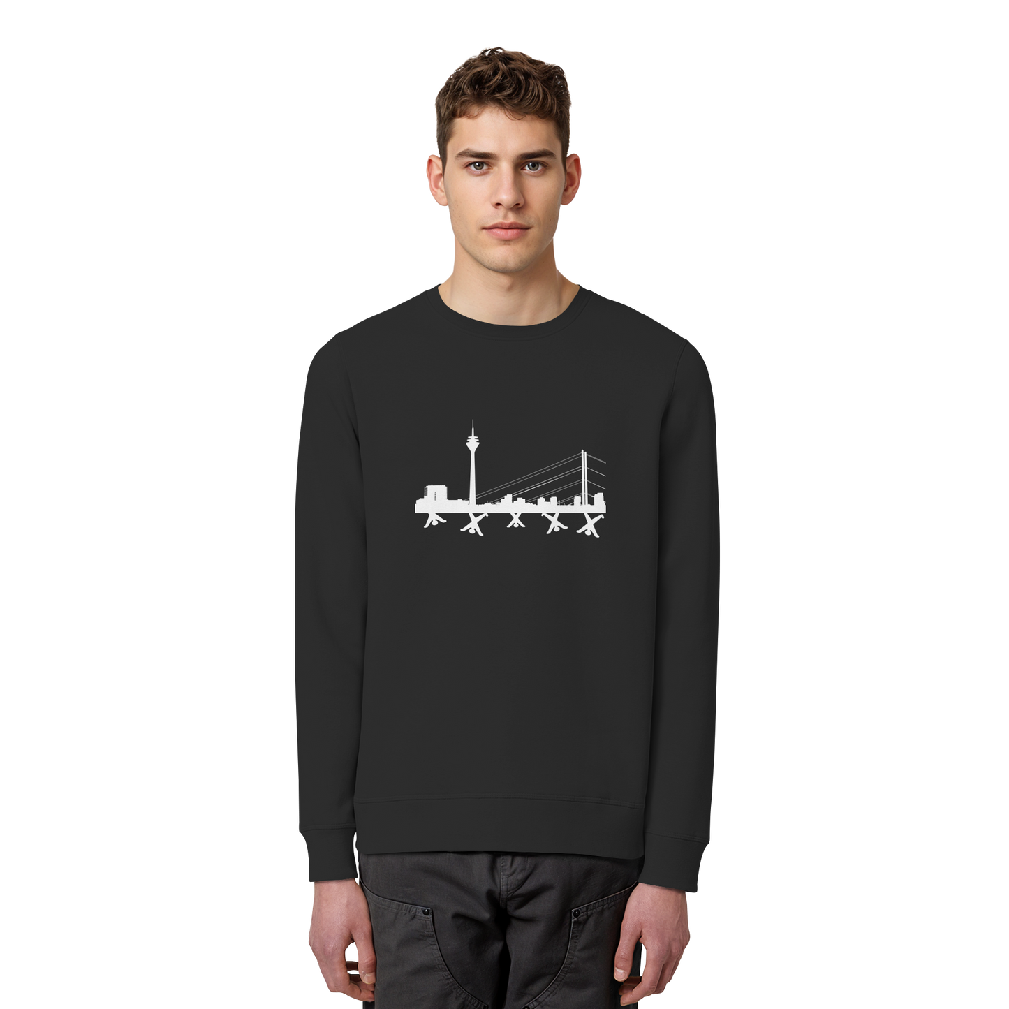 Skyline - White - Organic Basic Unisex Sweatshirt