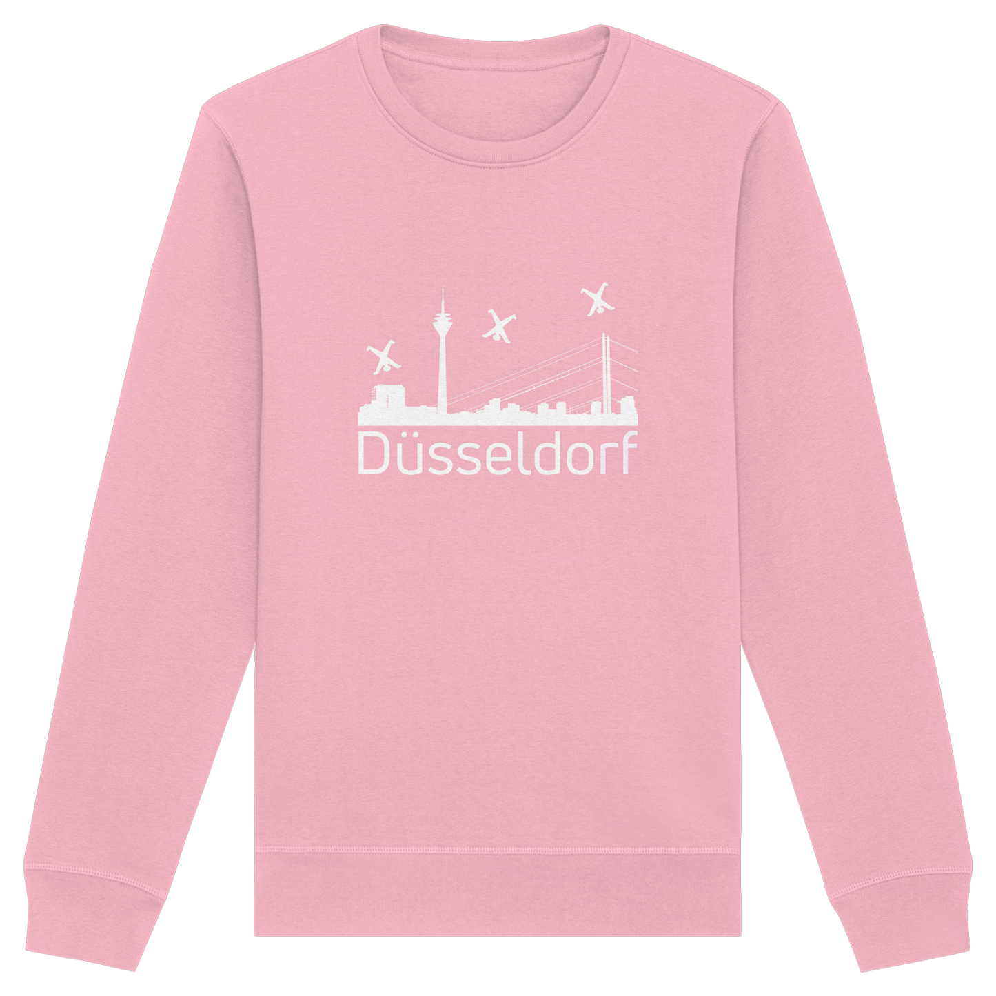 Skyline - Düsseldorf White - Organic Basic Unisex Sweatshirt