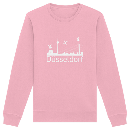 Skyline - Düsseldorf White - Organic Basic Unisex Sweatshirt