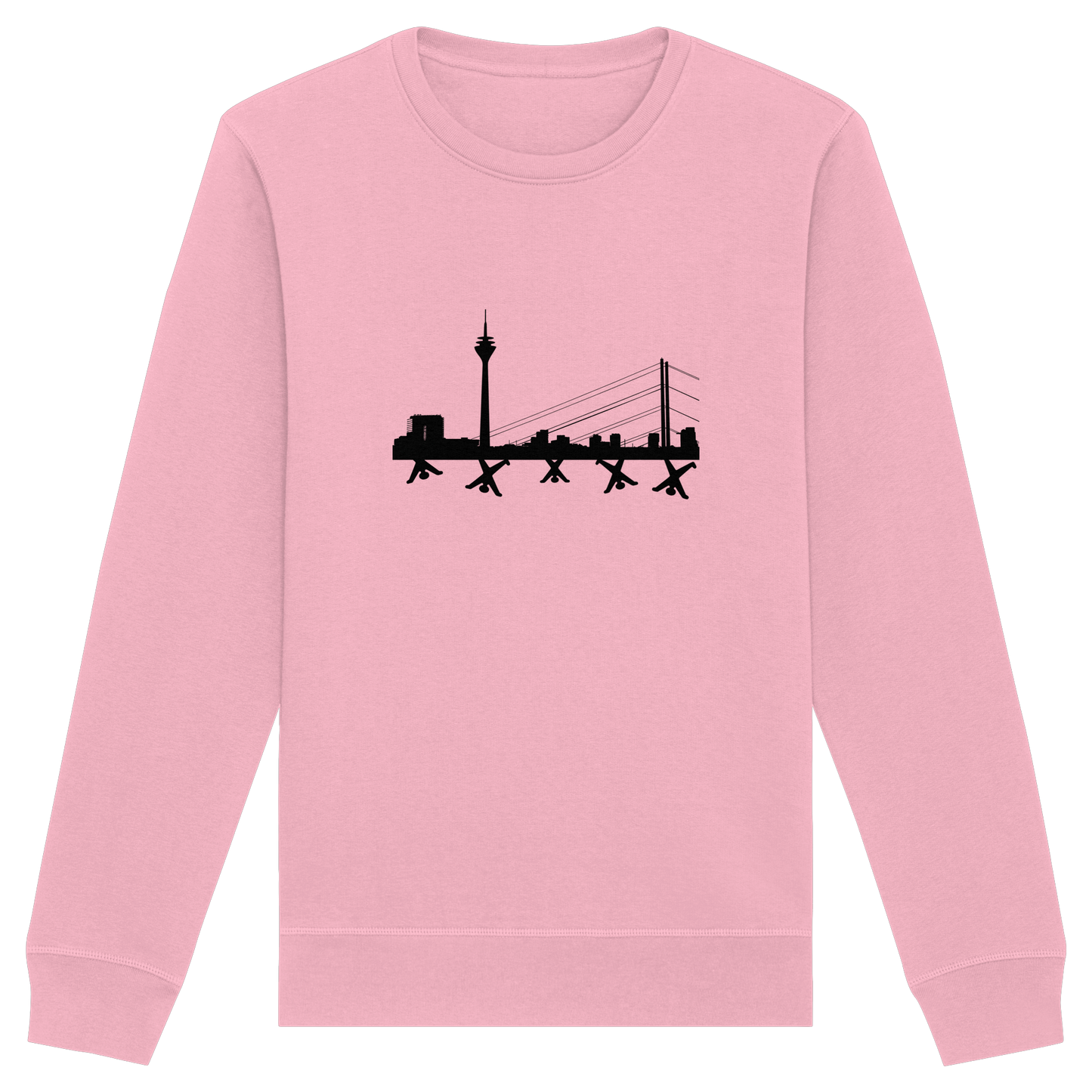 Skyline - Black - Organic Basic Unisex Sweatshirt