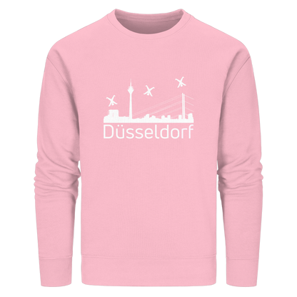 Skyline - Düsseldorf White - Organic Basic Unisex Sweatshirt