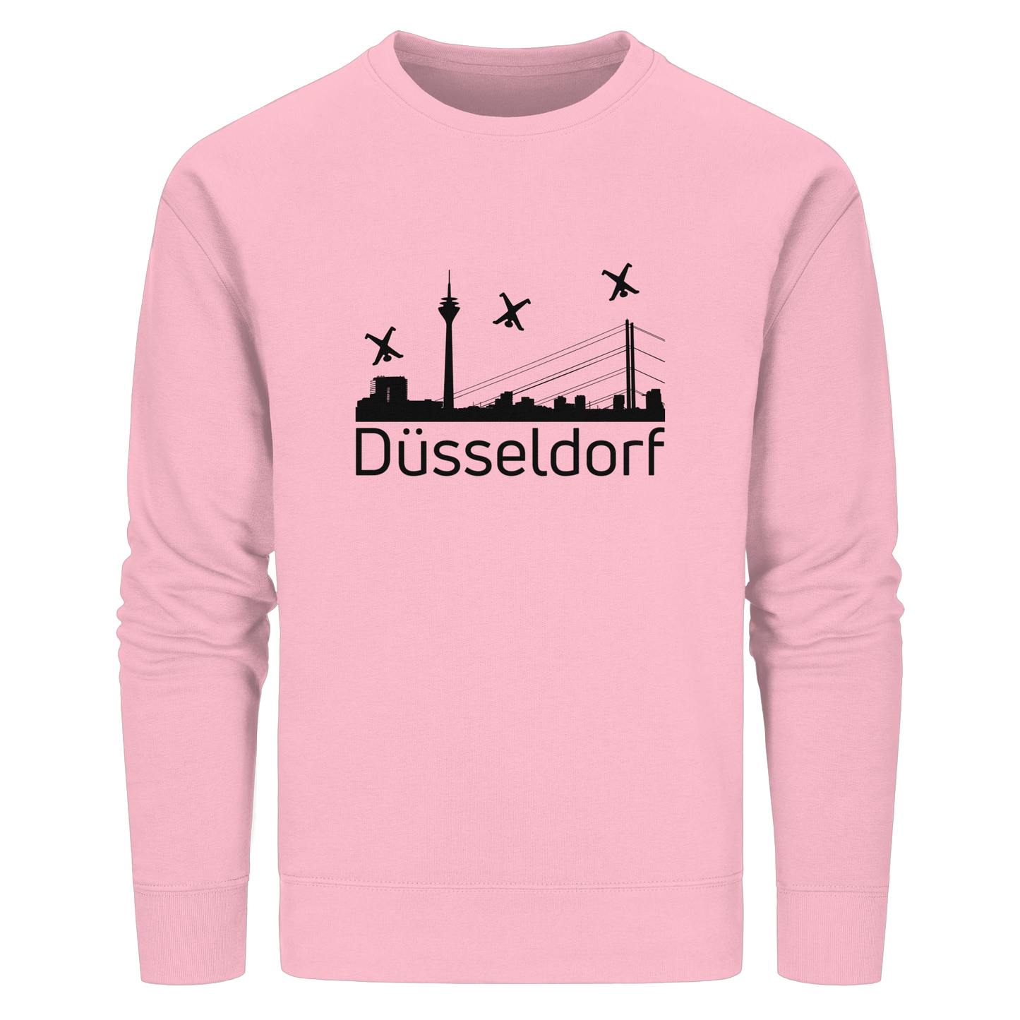 Skyline - Düsseldorf Black - Organic Basic Unisex Sweatshirt