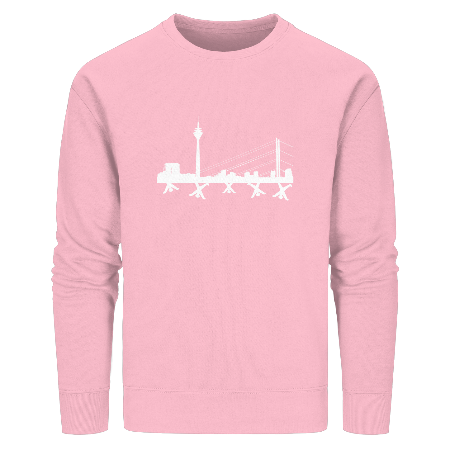 Skyline - White - Organic Basic Unisex Sweatshirt
