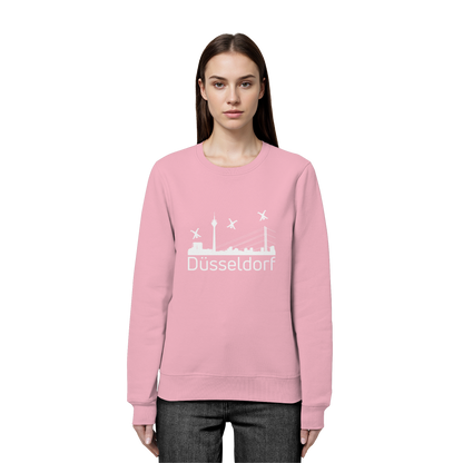 Skyline - Düsseldorf White - Organic Basic Unisex Sweatshirt