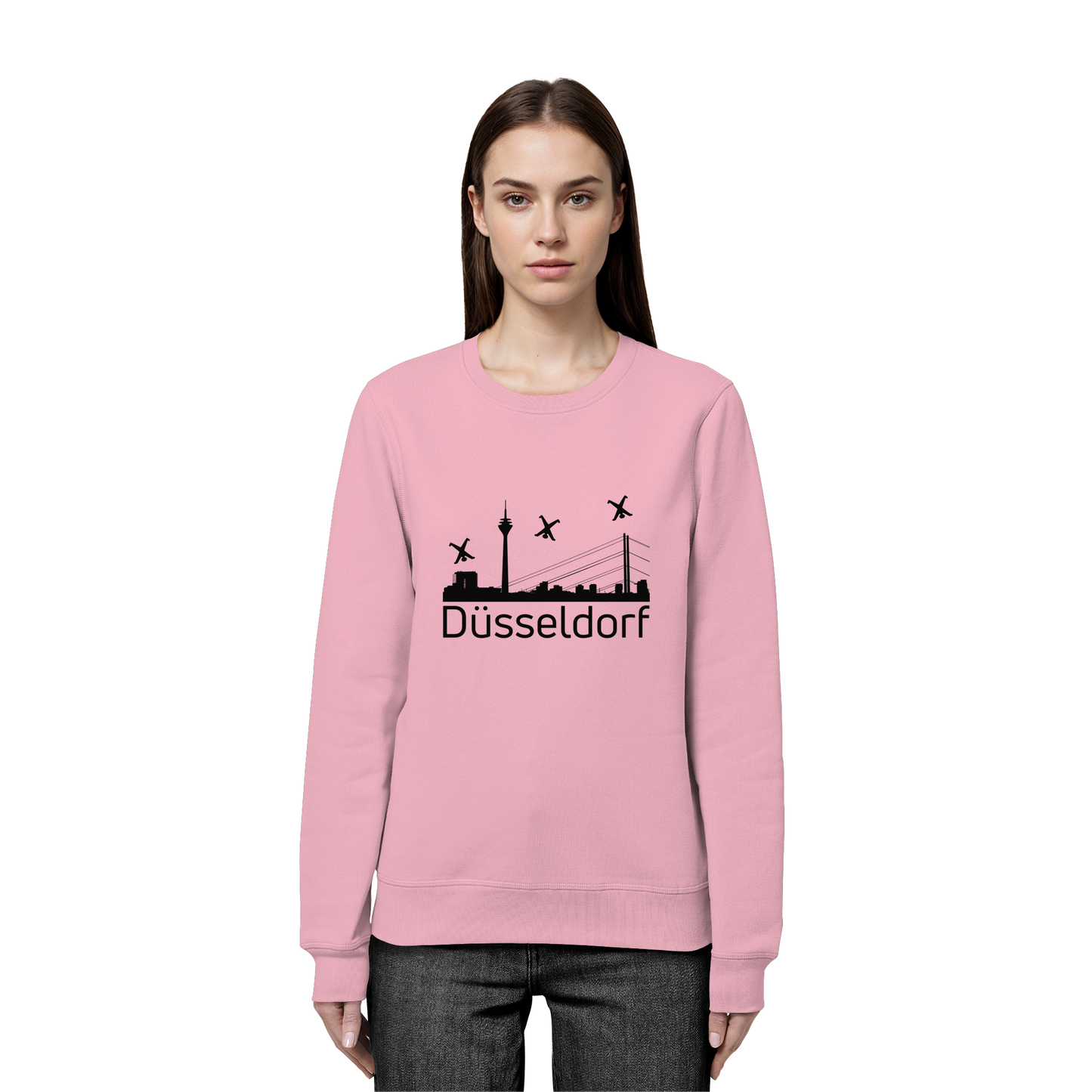 Skyline - Düsseldorf Black - Organic Basic Unisex Sweatshirt