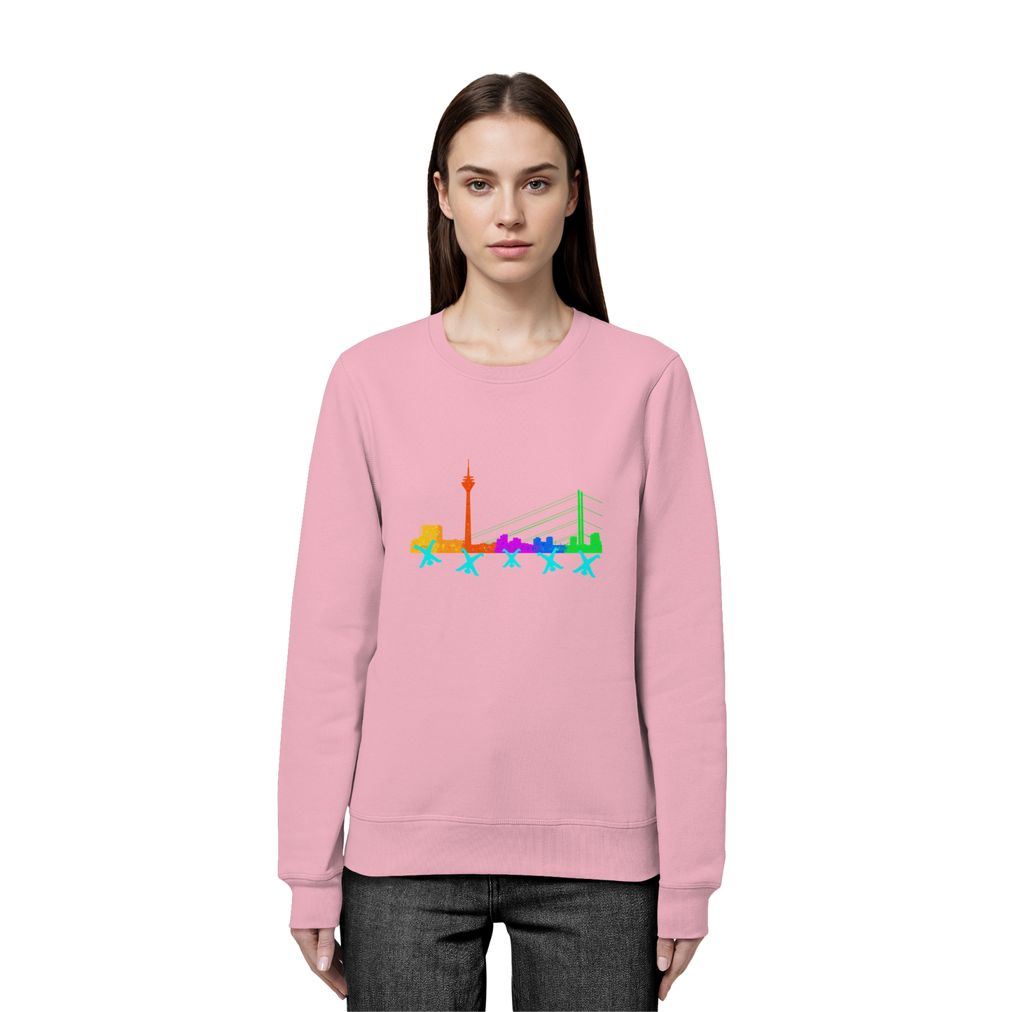 Skyline - Rainbow - Organic Basic Unisex Sweatshirt