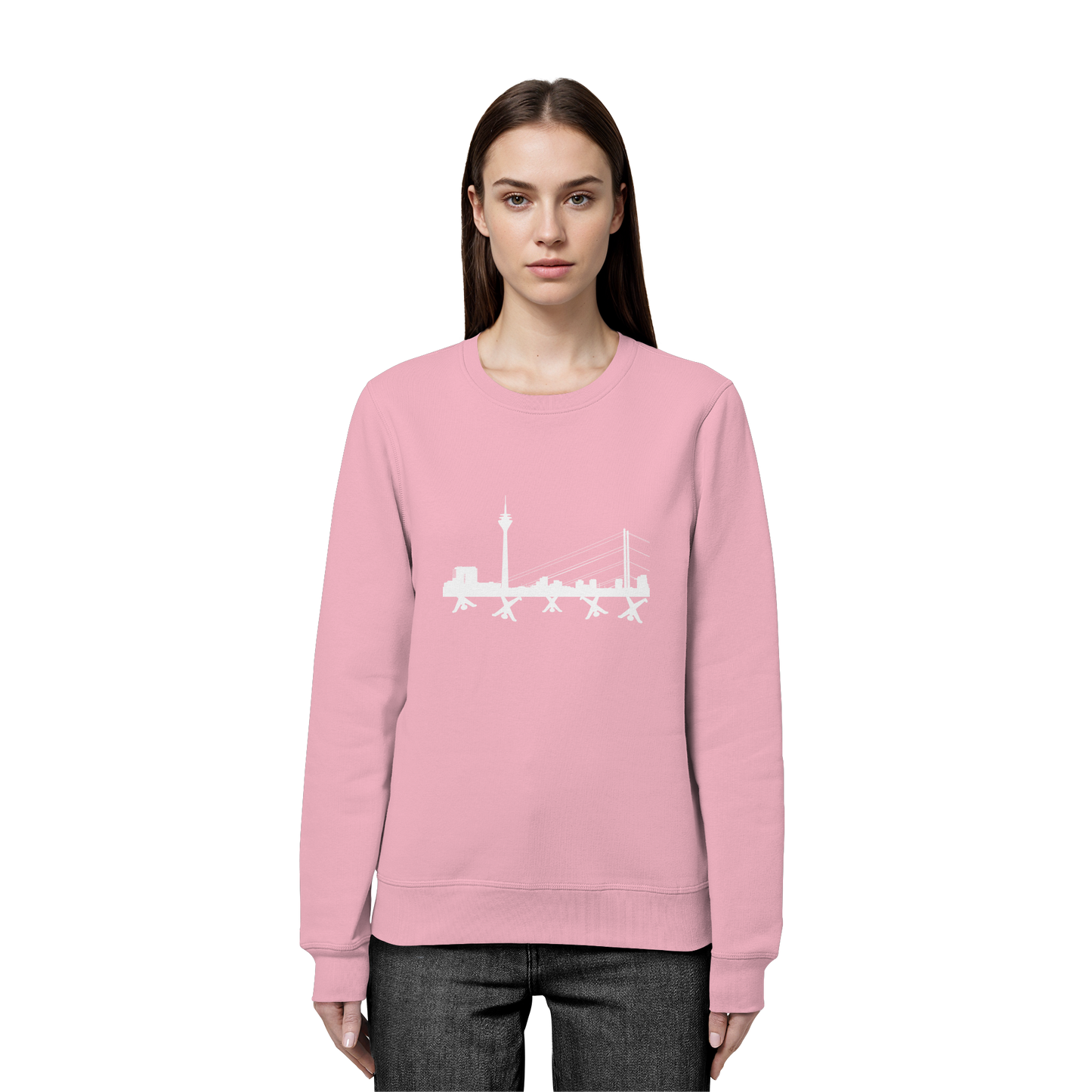 Skyline - White - Organic Basic Unisex Sweatshirt