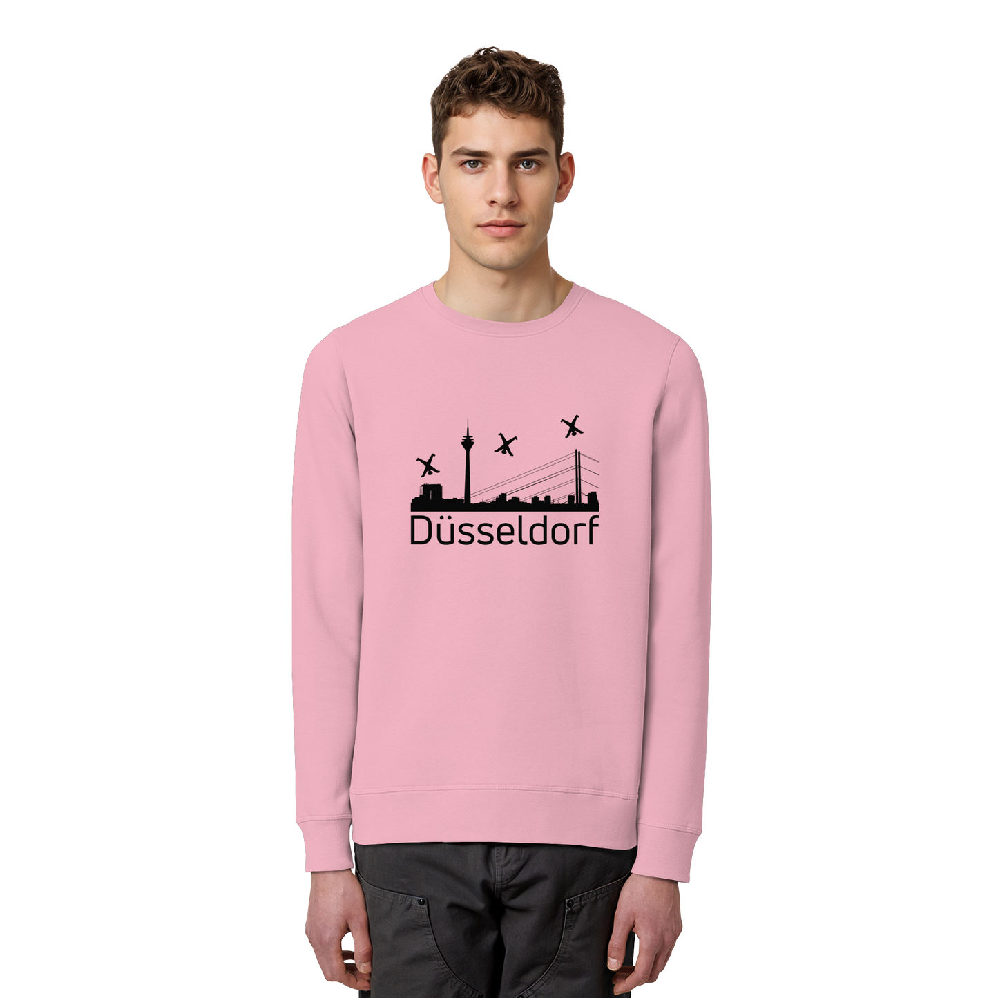 Skyline - Düsseldorf Black - Organic Basic Unisex Sweatshirt