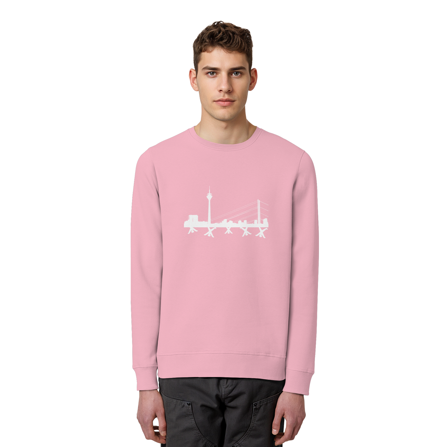 Skyline - White - Organic Basic Unisex Sweatshirt