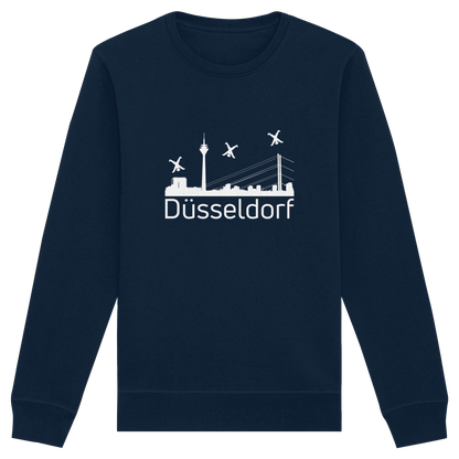 Skyline - Düsseldorf White - Organic Basic Unisex Sweatshirt