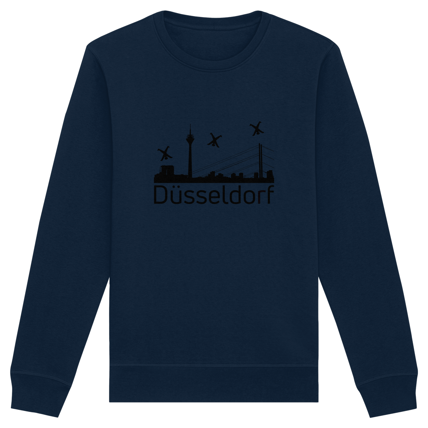Skyline - Düsseldorf Black - Organic Basic Unisex Sweatshirt