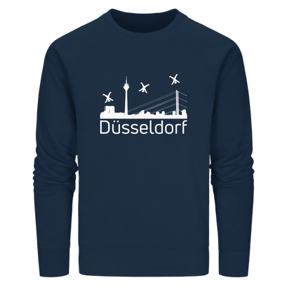 Skyline - Düsseldorf White - Organic Basic Unisex Sweatshirt