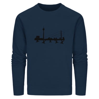 Skyline - Black - Organic Basic Unisex Sweatshirt