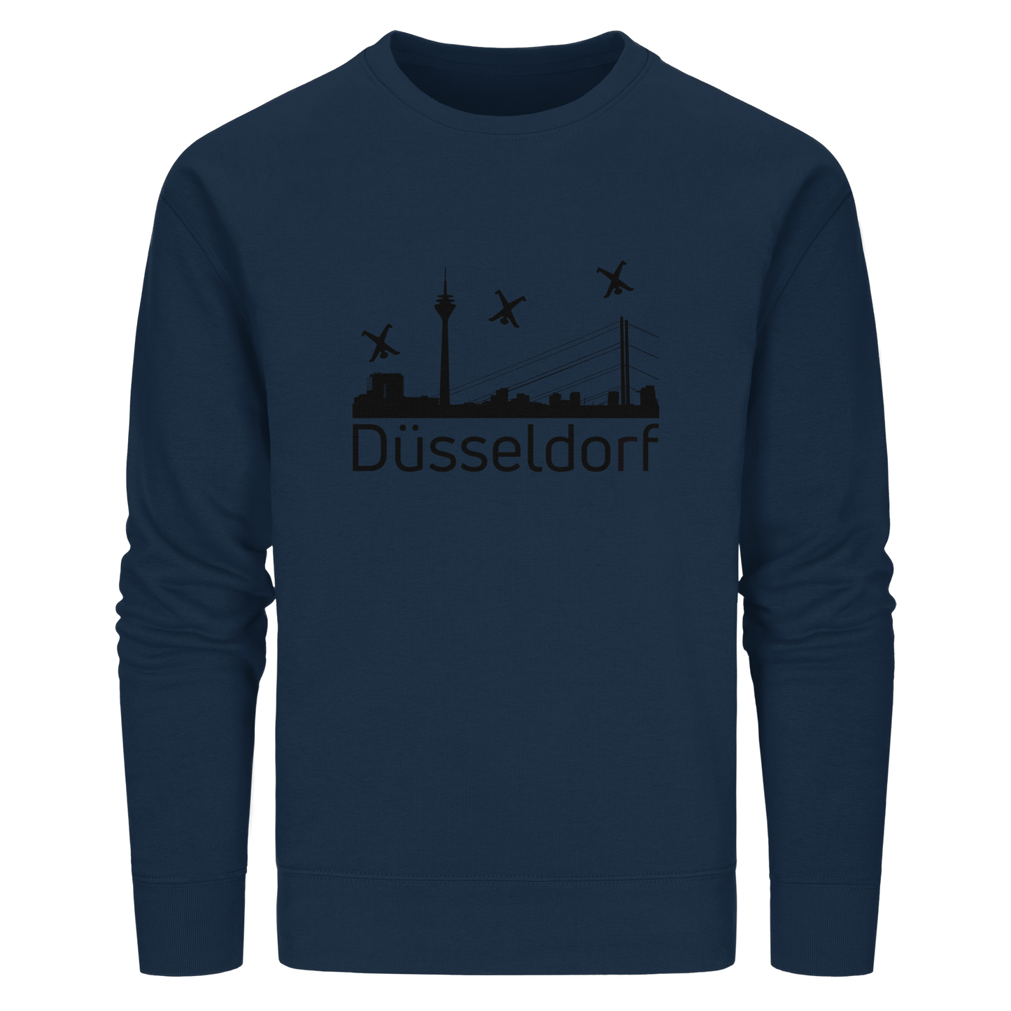 Skyline - Düsseldorf Black - Organic Basic Unisex Sweatshirt