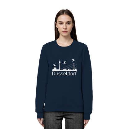 Skyline - Düsseldorf White - Organic Basic Unisex Sweatshirt