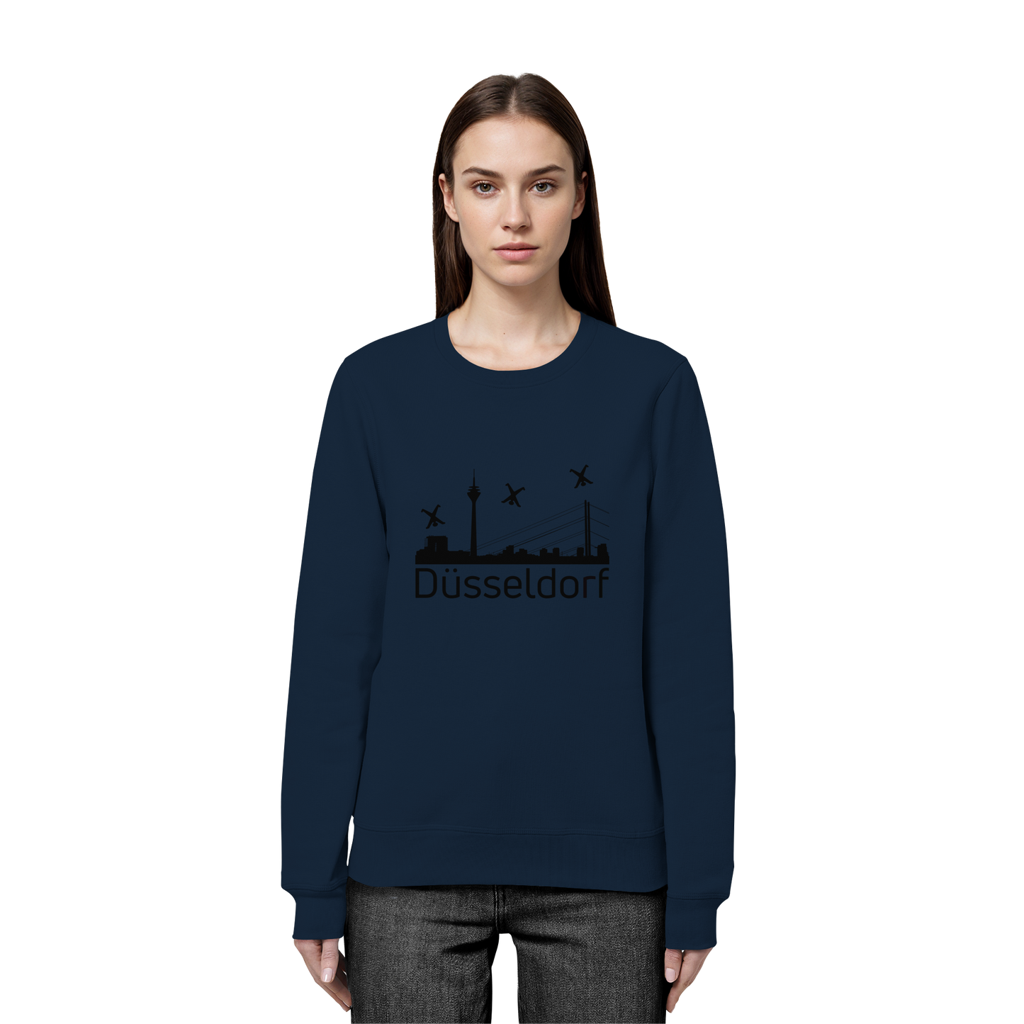 Skyline - Düsseldorf Black - Organic Basic Unisex Sweatshirt