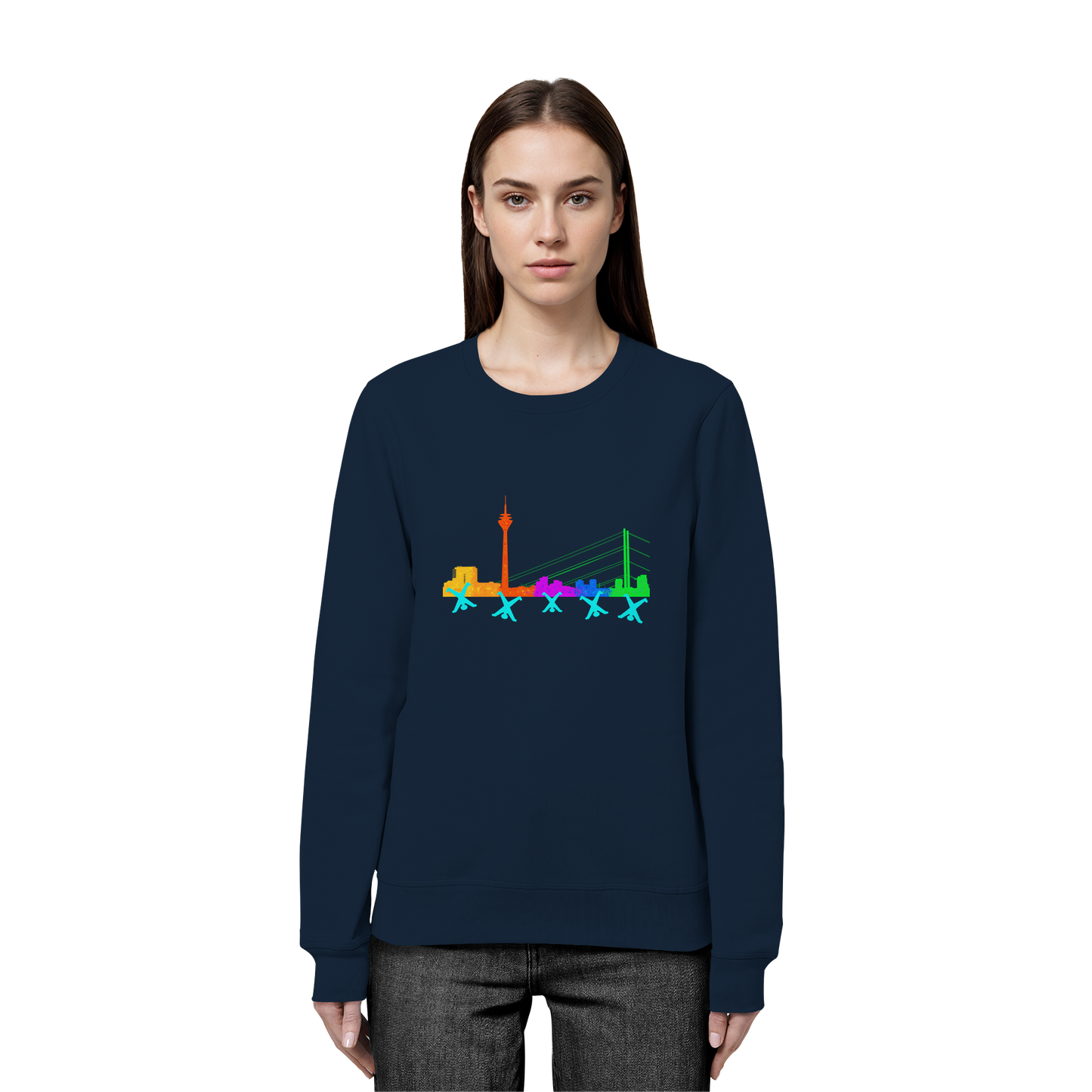 Skyline - Rainbow - Organic Basic Unisex Sweatshirt