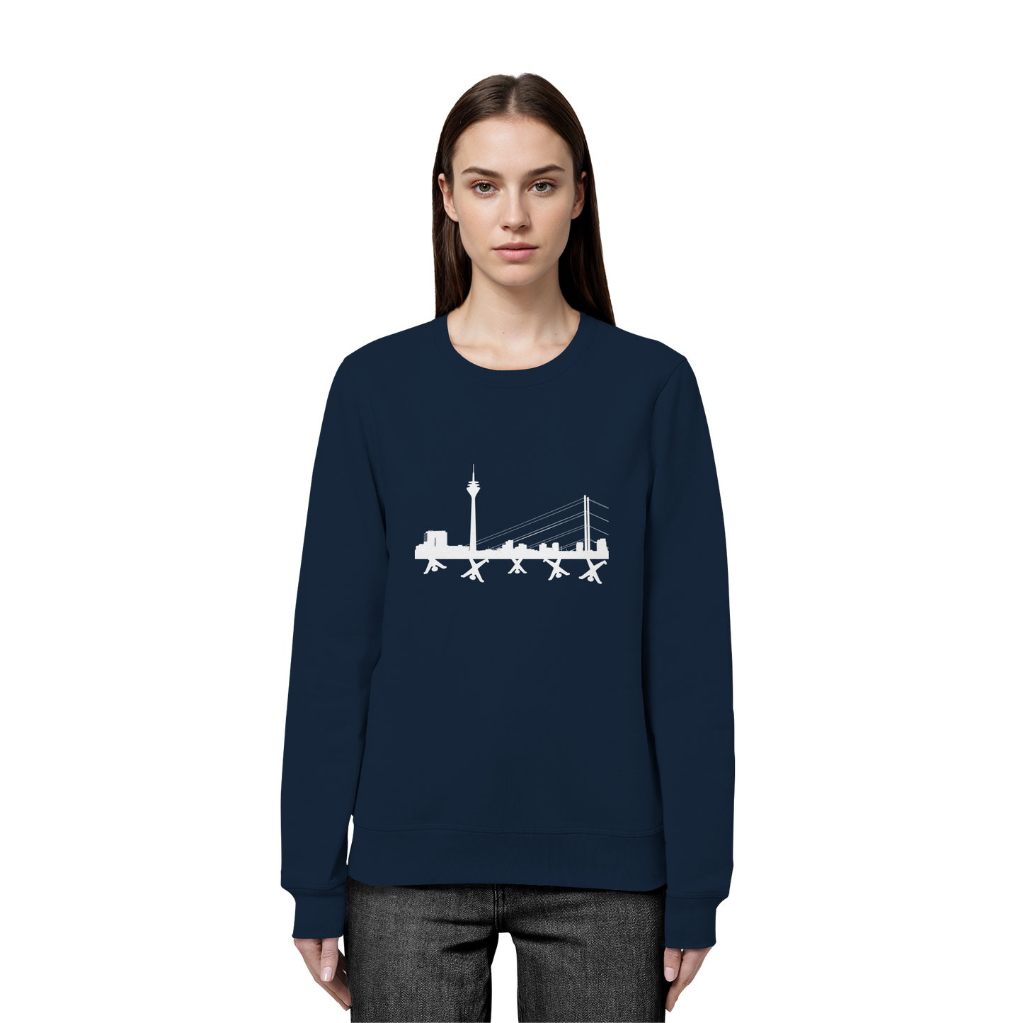Skyline - White - Organic Basic Unisex Sweatshirt